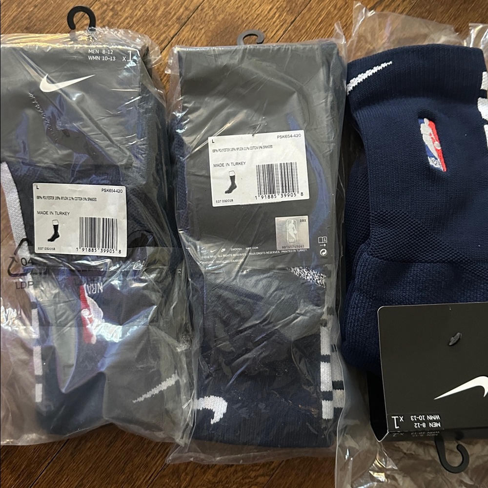 NIKE Mens NBA sock bundle - 3 Pairs
Navy Blue - Large or XL - BRAND NEW